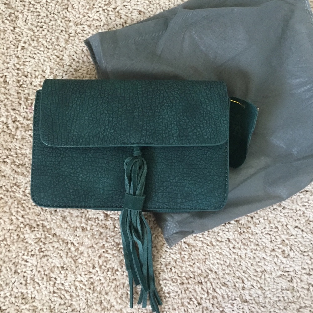 Francesca Green Suede Purse